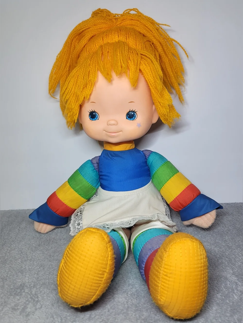 Vtg 80’s Rainbow Brite 18” Plush Doll Hallmark Mattel Original 1983 1st Release